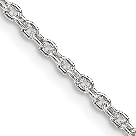 16 Inch Sterling Silver 2.25mm Cable Chain