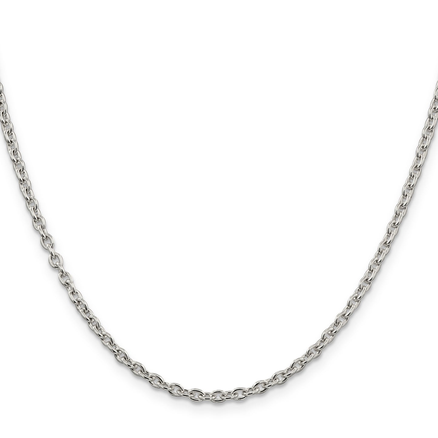 16 Inch Sterling Silver 2.75mm Cable Chain