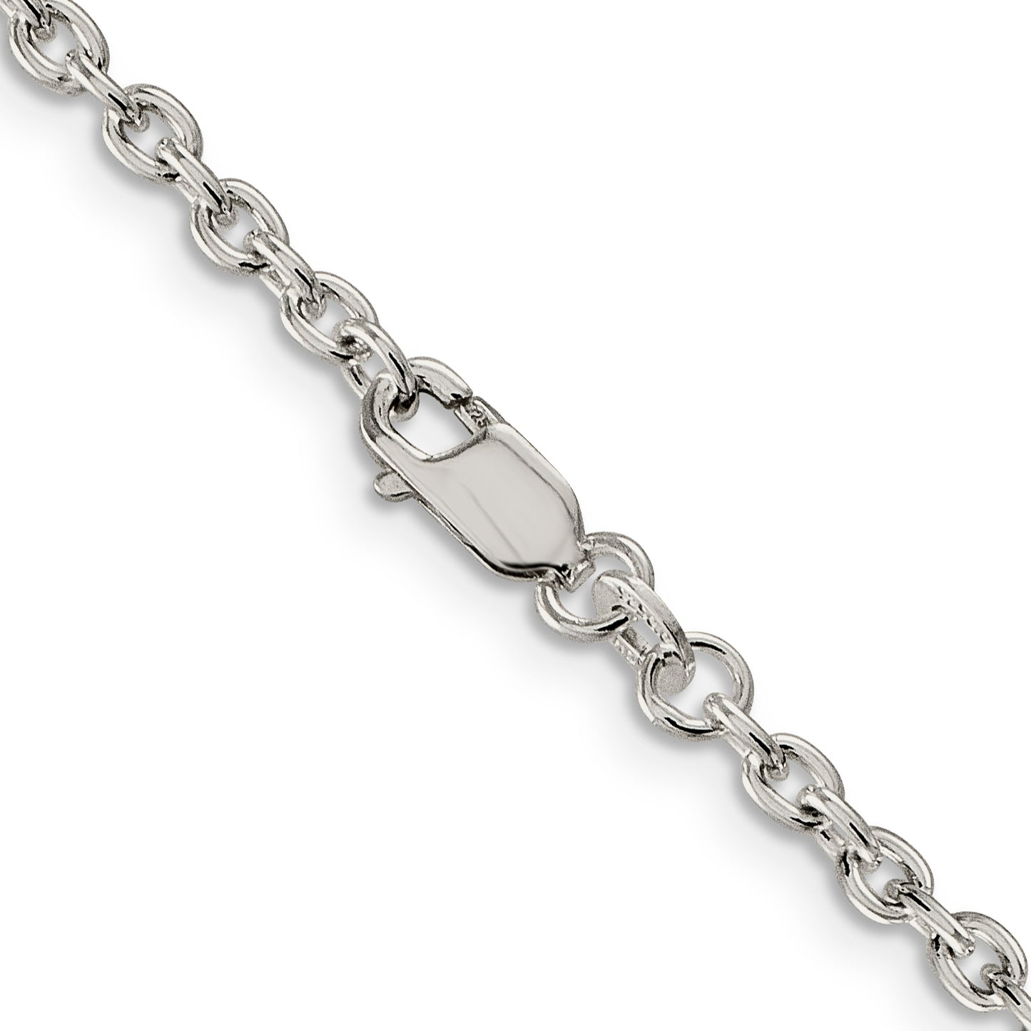 16 Inch Sterling Silver 2.75mm Cable Chain