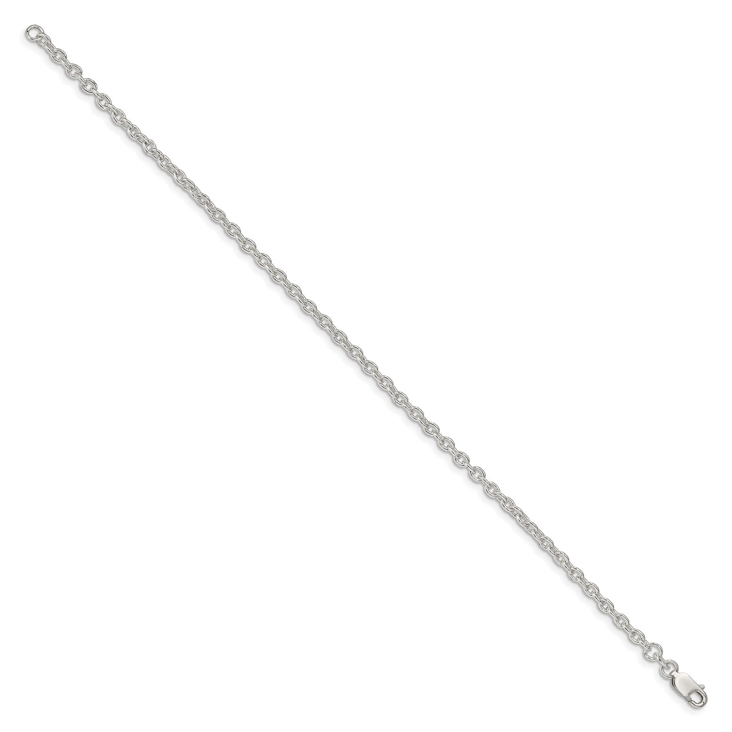 7 Inch Sterling Silver 2.75mm Cable Chain