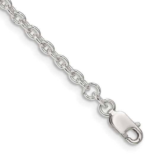 7 Inch Sterling Silver 2.75mm Cable Chain