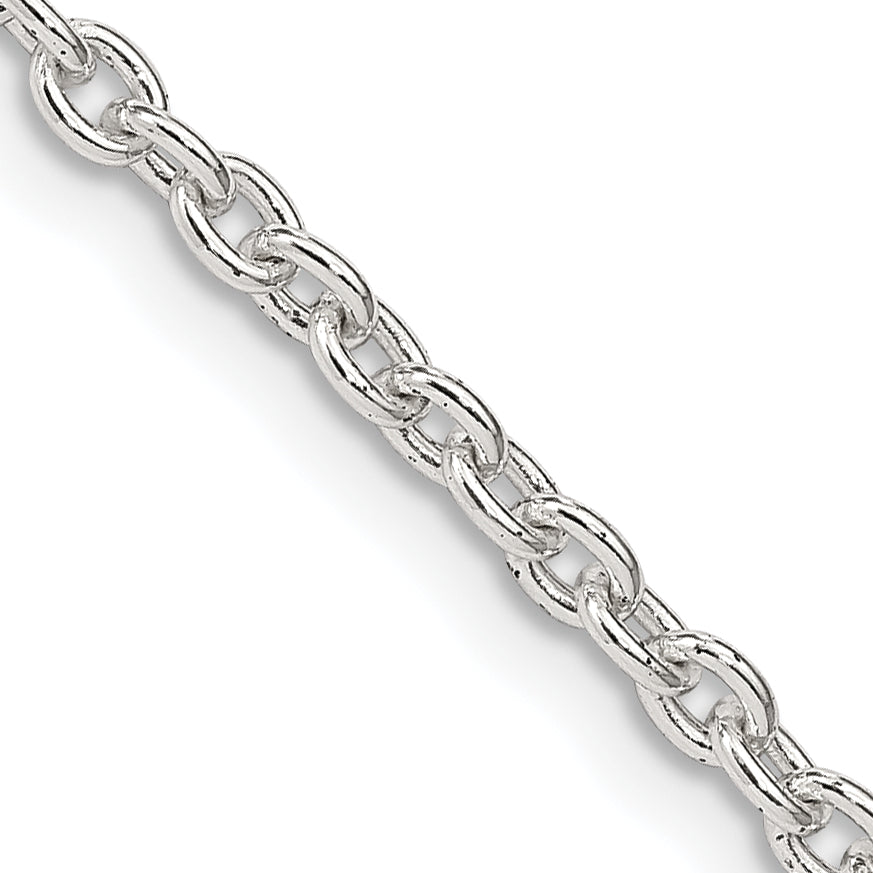 16 Inch Sterling Silver 2.75mm Cable Chain