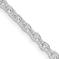 36 Inch Sterling Silver Rhodium-Plated 2.75mm Cable Chain