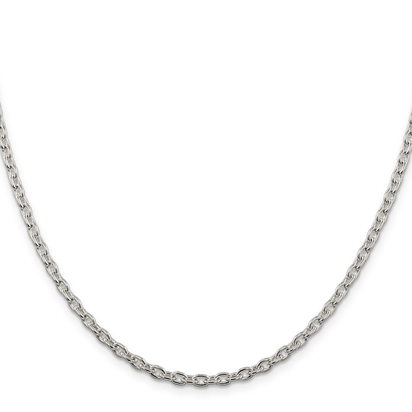 16 Inch Sterling Silver 3.5mm Cable Chain