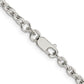 16 Inch Sterling Silver 3.5mm Cable Chain