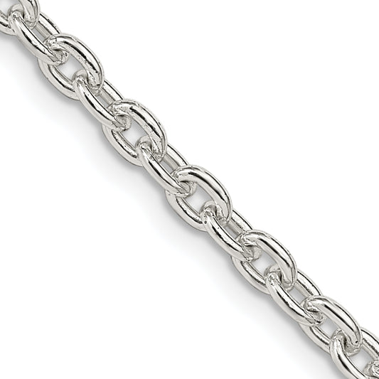 16 Inch Sterling Silver 3.5mm Cable Chain