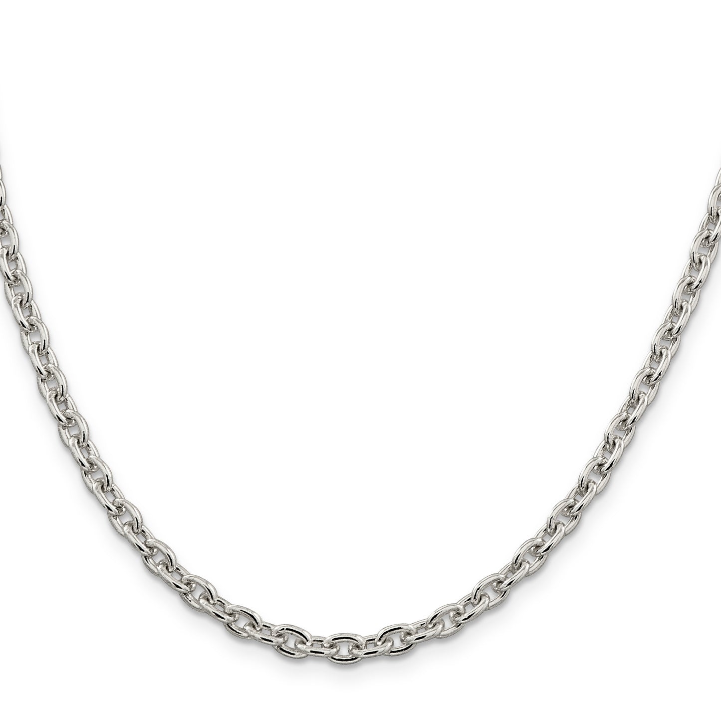 16 Inch Sterling Silver 4.5mm Cable Chain