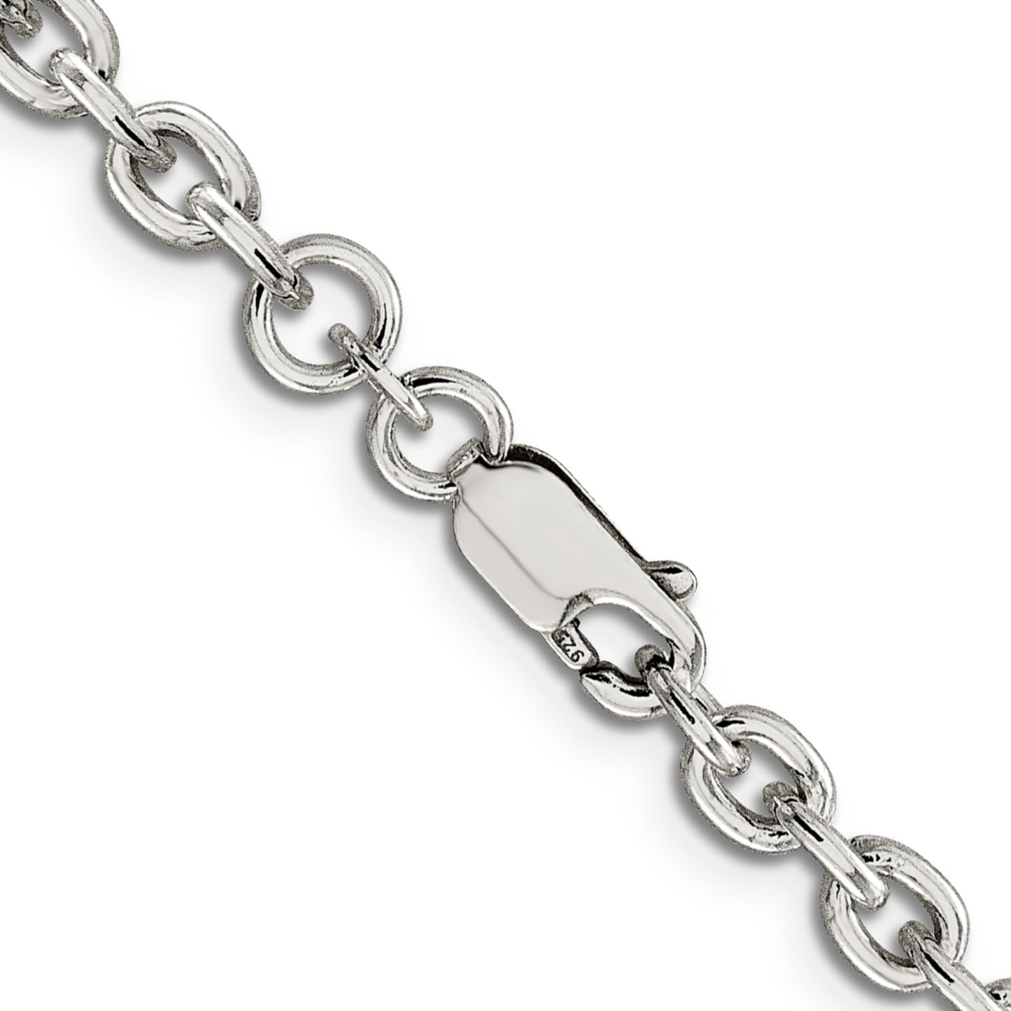 16 Inch Sterling Silver 4.5mm Cable Chain