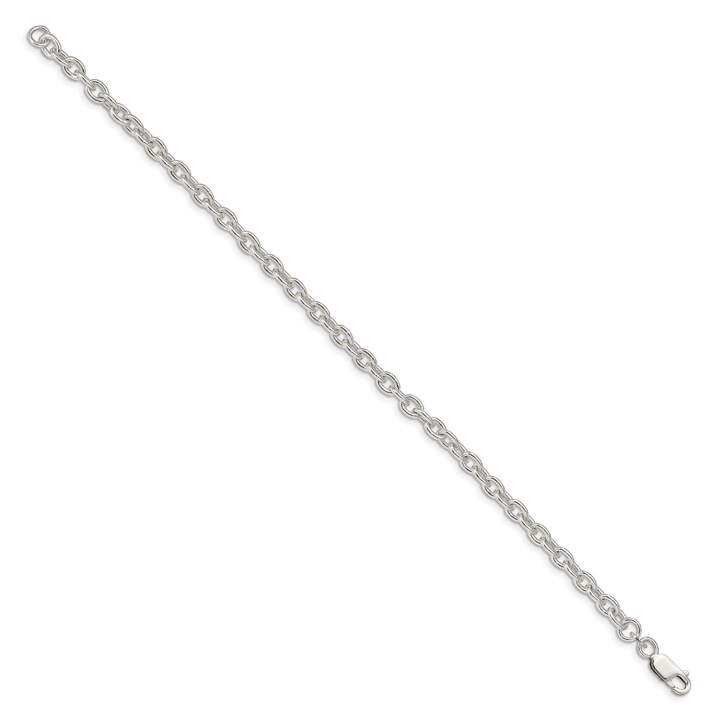 8 Inch Sterling Silver 4.5mm Cable Chain