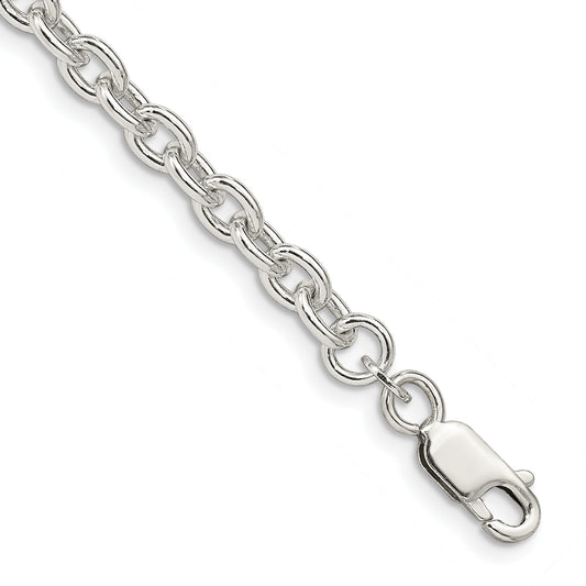 7 Inch Sterling Silver 4.5mm Cable Chain