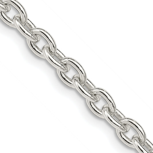 16 Inch Sterling Silver 4.5mm Cable Chain