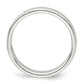 Sterling Silver 4mm Flat With Rope Edge Size 10 Band