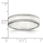 Sterling Silver 5mm Flat With Rope Edge Size 5 Band