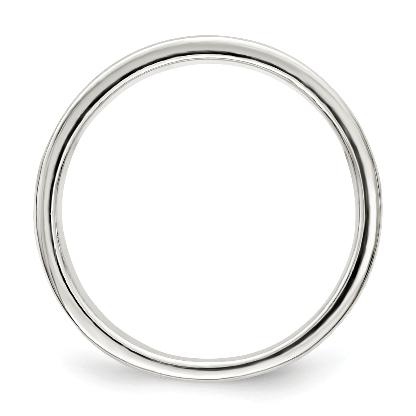 Sterling Silver 8mm Flat With Rope Edge Size 6 Band