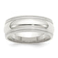 Sterling Silver 8mm Comfort Fit Double Milgrain Size 5.5 Band