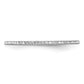 Sterling Silver Rhodium Plated Diamond Band