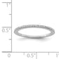 Sterling Silver Rhodium Plated Diamond Band