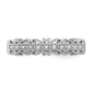 Sterling Silver Rhodium Plated Diamond Band