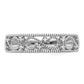 Sterling Silver Rhodium Plated Fancy Diamond Band