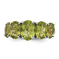 Sterling Silver Rhodium Peridot Ring