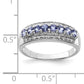 Sterling Silver Rhodium Tanzanite & Diam. Ring