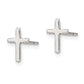 Sterling Silver Polished Latin Cross Post Earrings