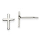 Sterling Silver Polished Latin Cross Post Earrings