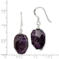 Sterling Silver Amethyst Stone Dangle Earrings