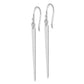 Sterling Silver Rhodium-Plated Polished Spike Dangle Earrings