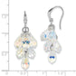 Sterling Silver Rhodium-Plated Aurora Crystal Dangle Earrings