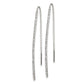 Sterling Silver Rhodium-Plated Crystal Threader Dangle Earrings