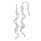 Sterling Silver Polished Twisted Dangle Earrings