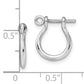 Sterling Silver De-Ani Rhodium-Plated Polished Small Shackle Link Screw Earrings