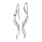 Sterling Silver Polished Twisted Dangle Earrings