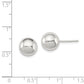 Sterling Silver Polished 9mm Ball Earrings