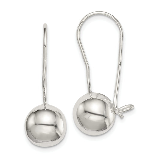 Sterling Silver 10mm Ball Earrings