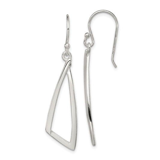 Sterling Silver Polished Fancy Dangle Earrings