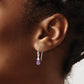 Sterling Silver Amethyst Dangle Earrings