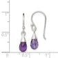 Sterling Silver Amethyst Dangle Earrings