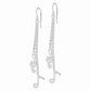 Sterling Silver Rhodium-Plated Musical Notes Dangle Earrings