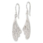 Sterling Silver Stellux Crystal Wing Dangle Earrings