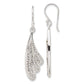 Sterling Silver Stellux Crystal Wing Dangle Earrings