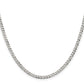 30 Inch Sterling Silver 3.2mm Beveled Curb Chain