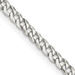 18 Inch Sterling Silver 3.2mm Beveled Curb Chain