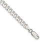 7 Inch Sterling Silver 5mm Beveled Curb Chain