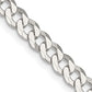 28 Inch Sterling Silver 5mm Beveled Curb Chain