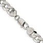 18 Inch Sterling Silver 8.5mm Beveled Curb Chain