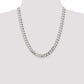 22 Inch Sterling Silver 8.5mm Beveled Curb Chain