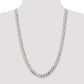 26 Inch Sterling Silver 8.5mm Beveled Curb Chain