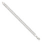 7 Inch Sterling Silver 8.5mm Beveled Curb Chain